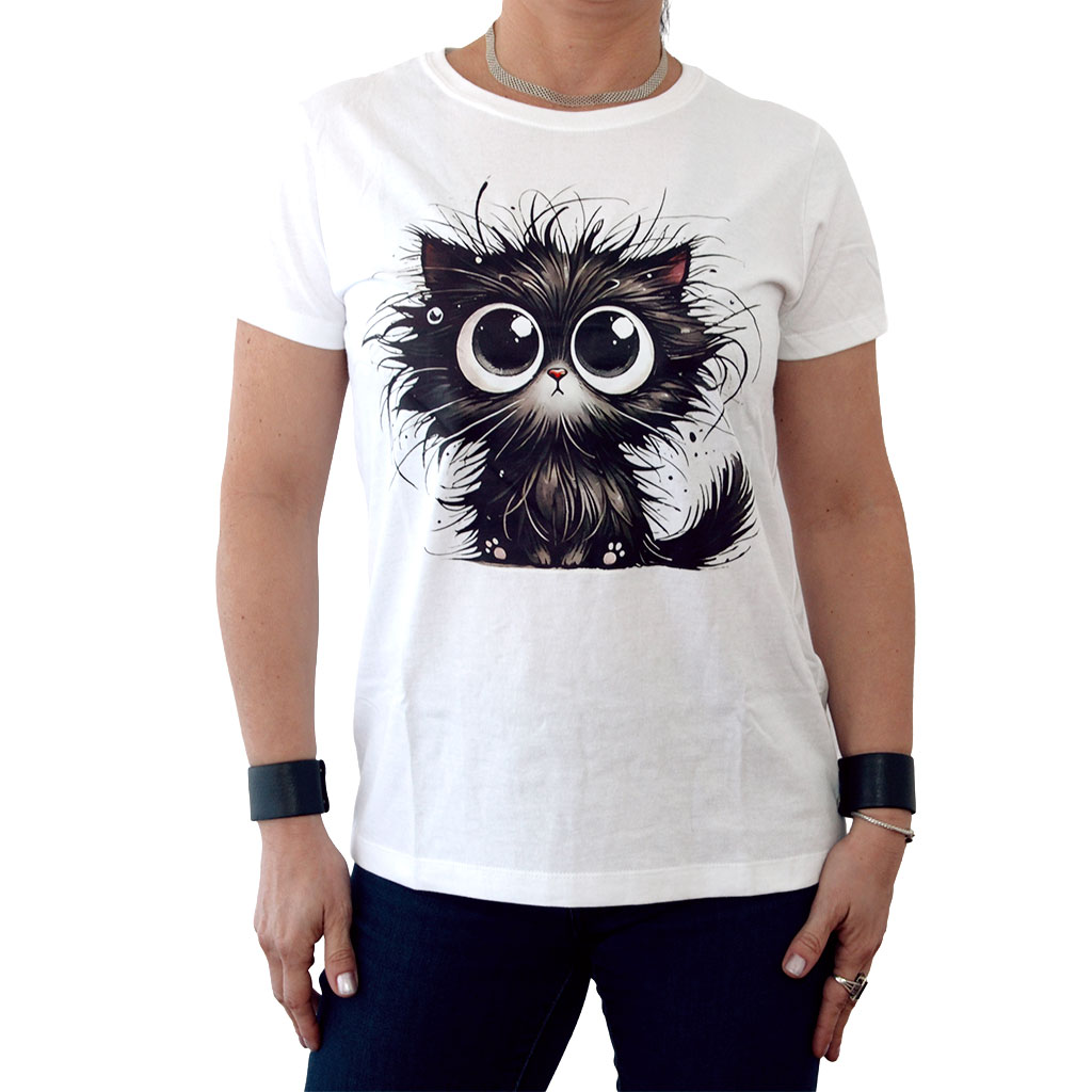 Remera Gatito Despeinado